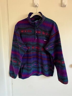 Vintage Patagonia Snap-T Fleece Pullover Sacagawea Print